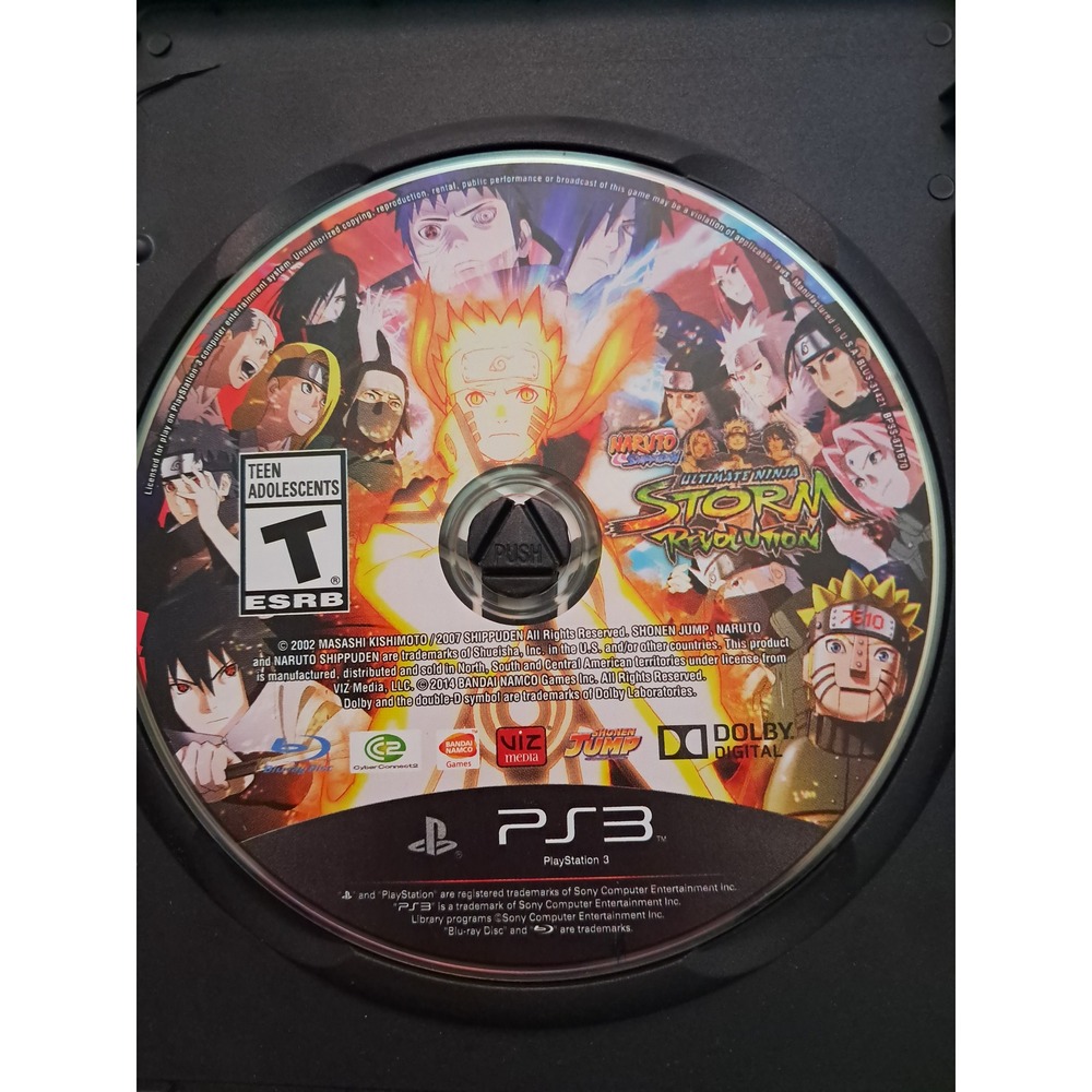 Naruto Shippuden Ultimate Ninja Storm Revolution Sony PS3 PlayStation 3 Game Dis